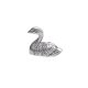 Silver Brass Duck Agarbatti Holder Stand